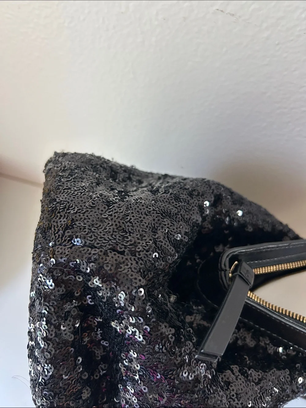 kate spade Black Sequin Bow-Accent Satchel